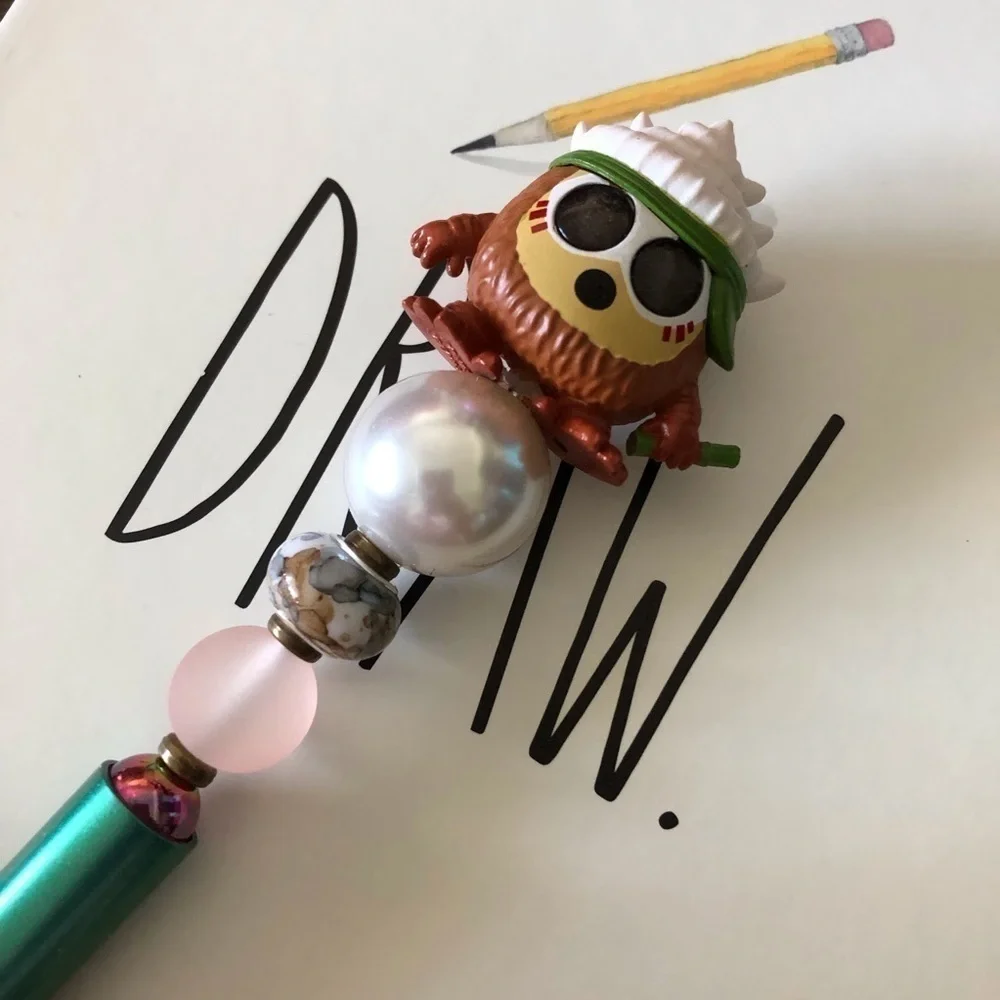 Disney Doorables: Moana: Kakamora #1 handmade beaded pen